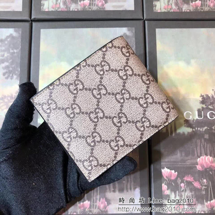 GUCCI古馳 專櫃同步 老虎印花 男士雙折皮夾 451268 WTG1922
